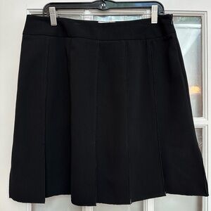 Vintage Cache 80’s 90’s Black A-Line Pleated Slits Skirt Women’s Size 12 Large L